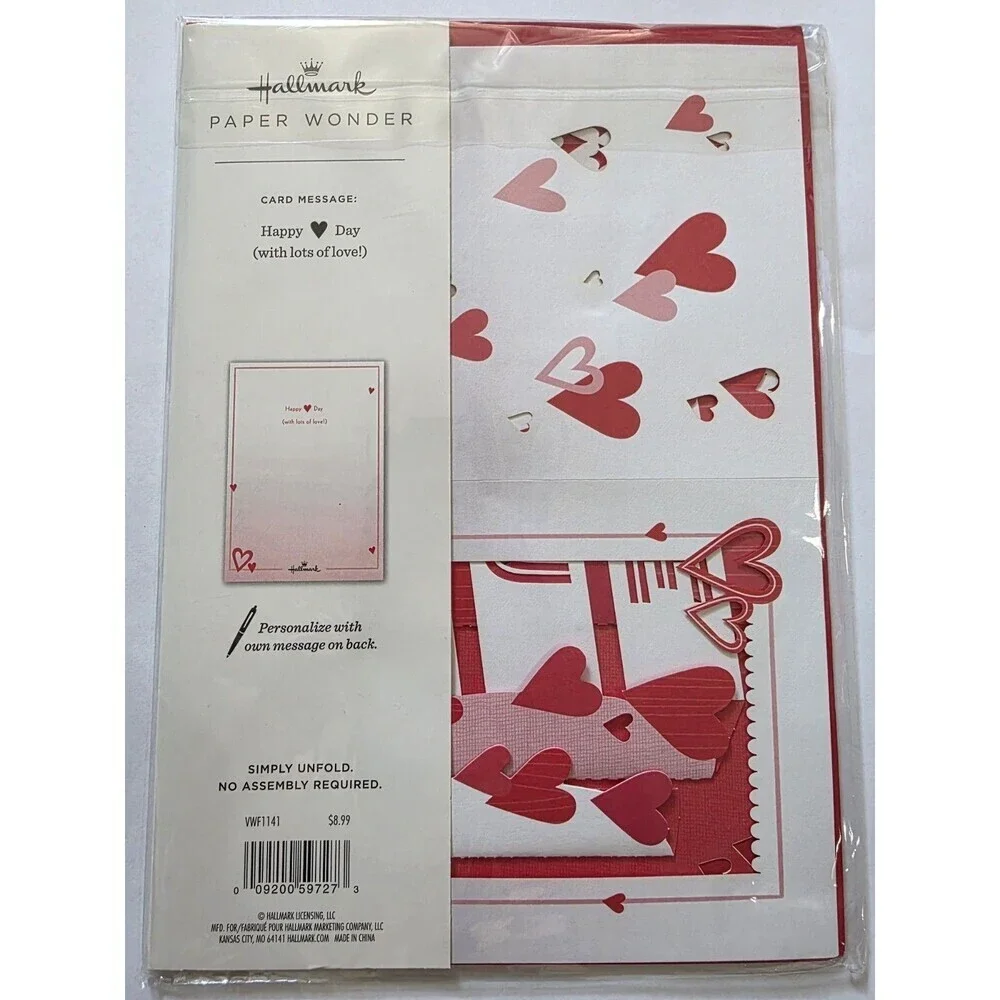 Hallmark Paper Wonder Pop Up Card Valentine's Lot